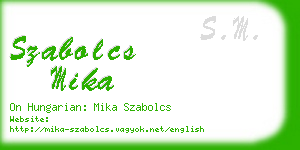 szabolcs mika business card